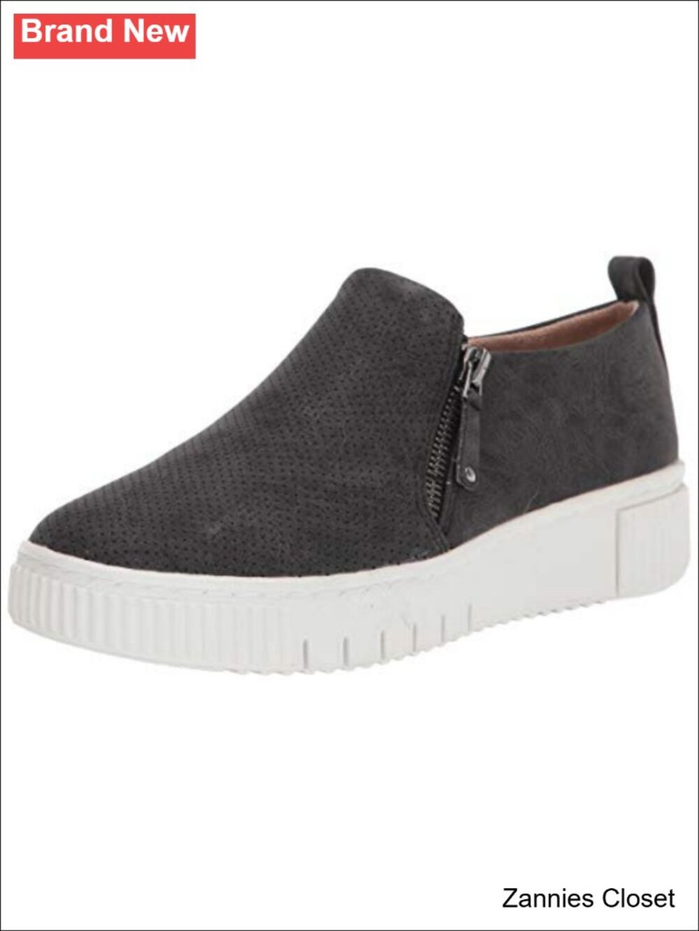✨ Naturalizer Turner Slip On Platform Sneakers Womens Memory Foam Zip